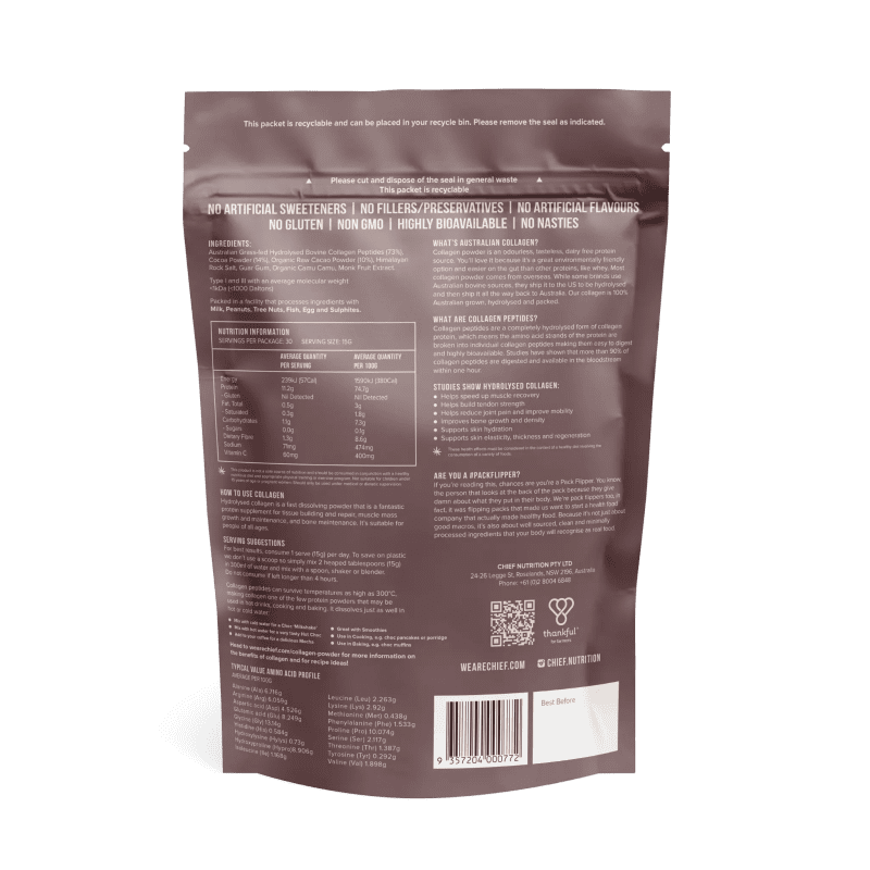 Australian Grass fed Collagen Powder 30 serves Chief Nutrition 33073947