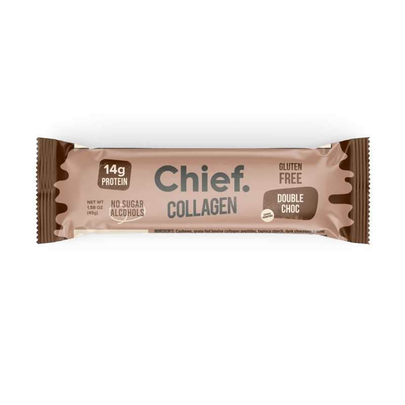 Collagen Protein Bar Double Choc 12 bars Chief Nutrition 33102314