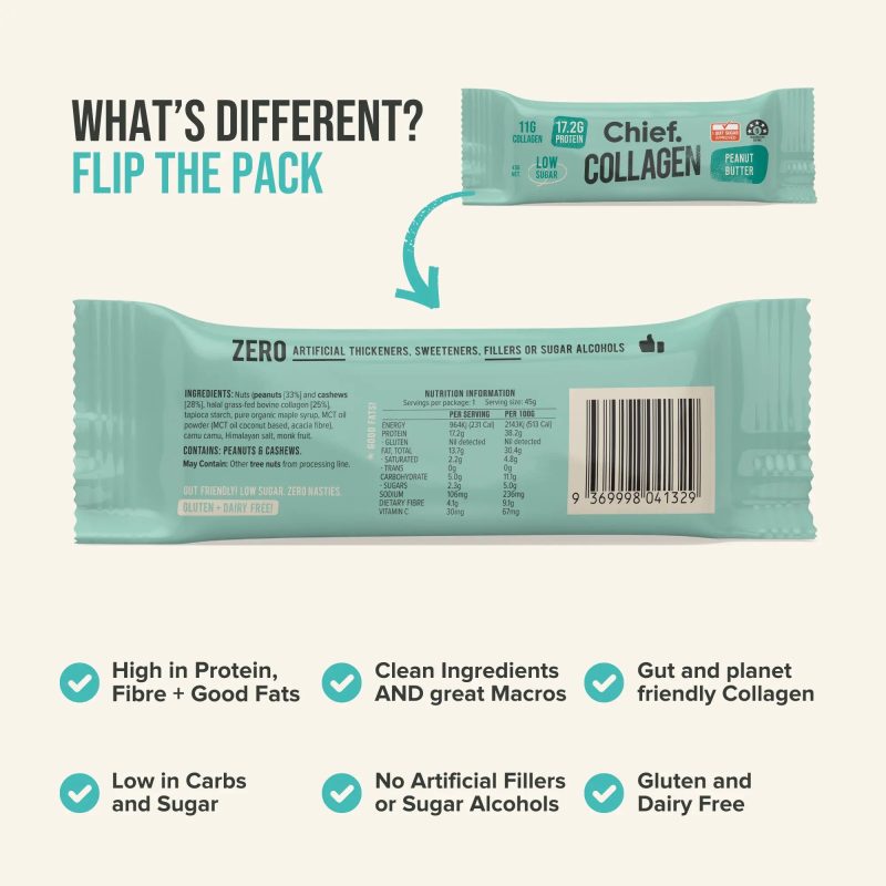 Collagen Protein Bar Sample Pack Chief Nutrition 33082210