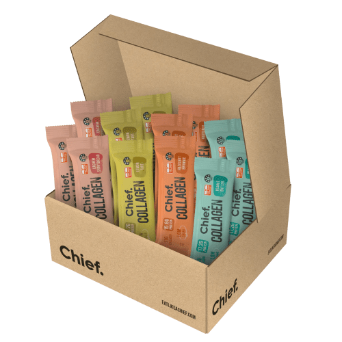 Collagen Protein Bar Sample Pack Collagen Bar Chief Nutrition Non Choc Covered 12 Bars 