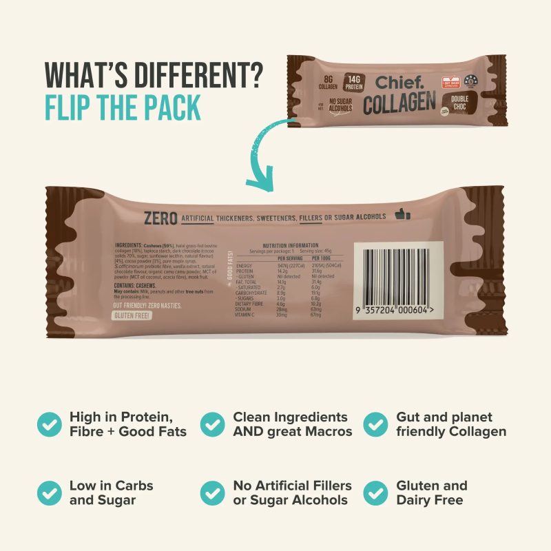 Collagen Protein Bar Value Pack Chief Nutrition 33077550