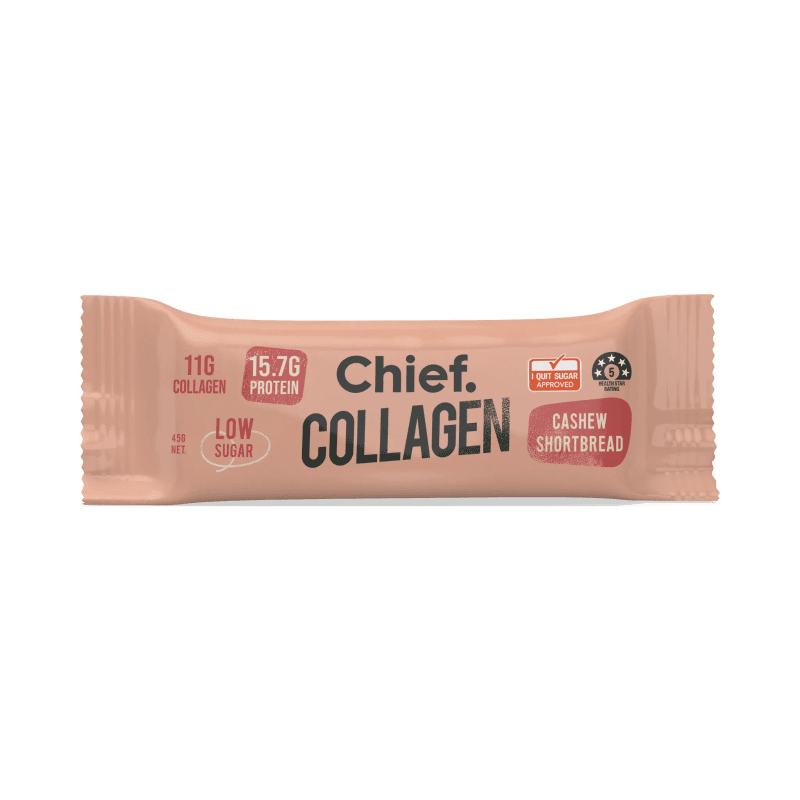 Collagen Protein Cashew Shortbread Bar 12 Bars Chief Nutrition 32979794