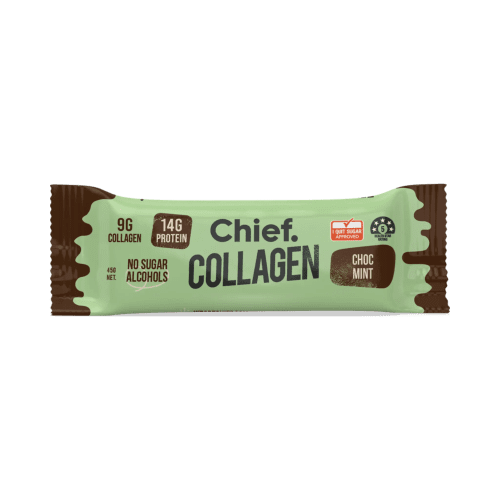 Collagen Protein Choc Mint Bar 12 bars Chief Nutrition 33070196