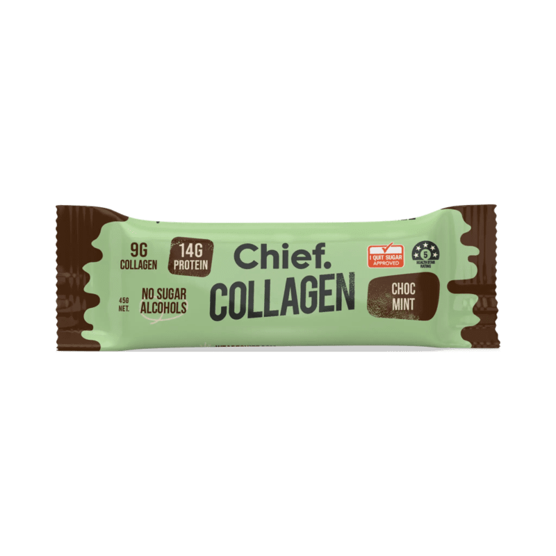 Collagen Protein Choc Mint Bar 12 bars Chief Nutrition 33070196