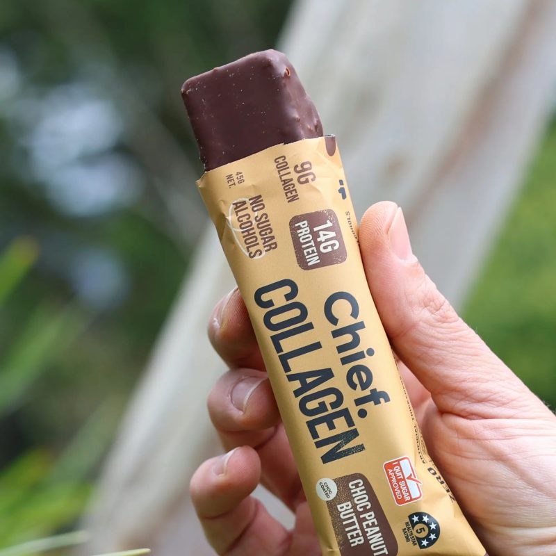 Collagen Protein Choc Peanut Butter Bar 12 bars Chief Nutrition 33042493