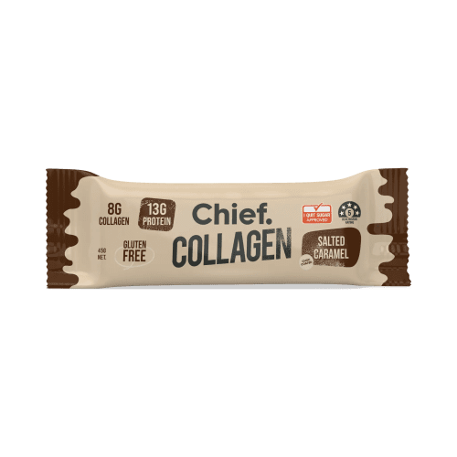 Collagen Protein Choc Salted Caramel Bar 12 bars Chief Nutrition 33073064