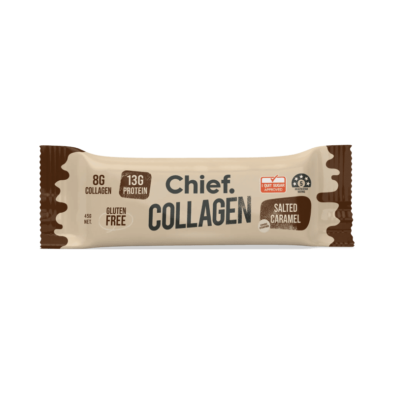 Collagen Protein Choc Salted Caramel Bar 12 bars Chief Nutrition 33073064