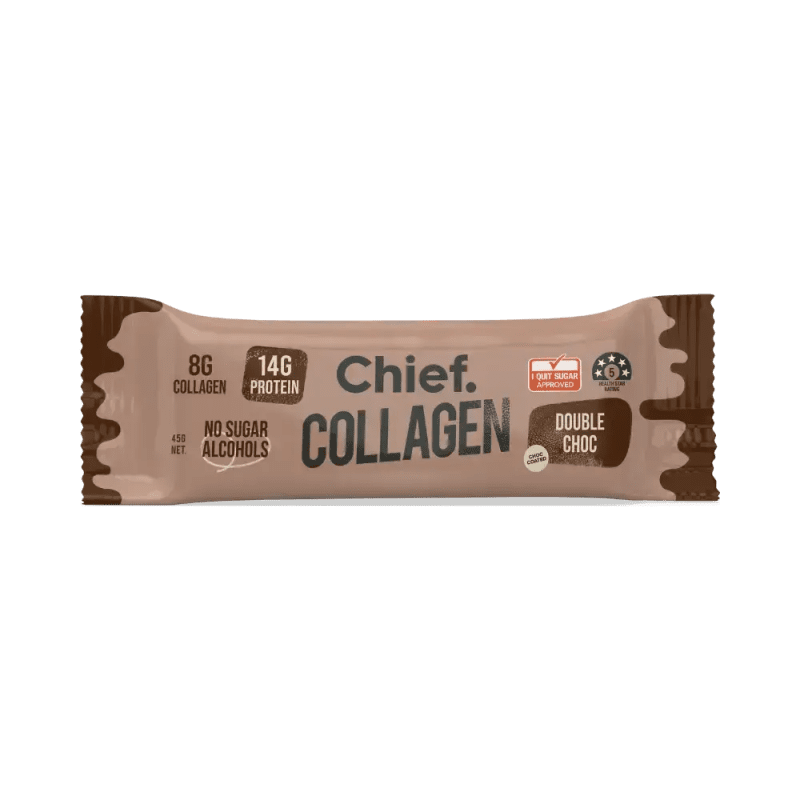 Collagen Protein Double Choc Bar 12 bars MISLABELLED Chief Nutrition 113637923