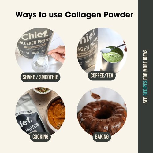 Collagen Protein Powder Creamy Vanilla 30 serves Chief Nutrition 33100175