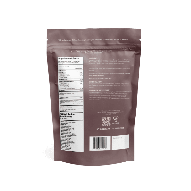 Collagen Protein Powder Dark Chocolate 30 serves Chief Nutrition 33098863