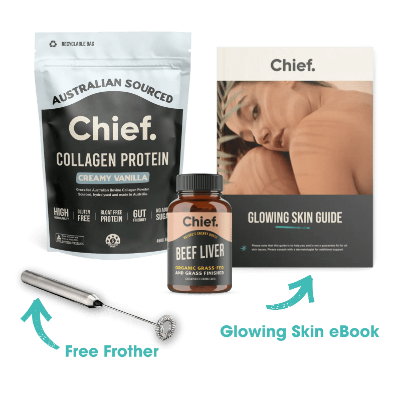 Glowing Skin Bundle Chief Nutrition Vanilla