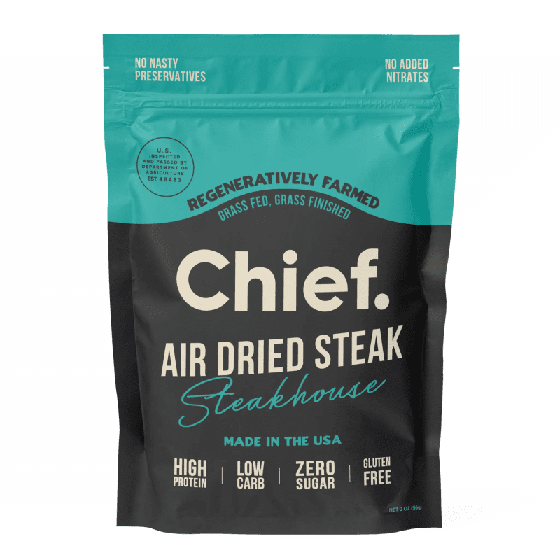 Grass fed Biltong Steakhouse 10 x 2oz bags Chief Nutrition 33096731