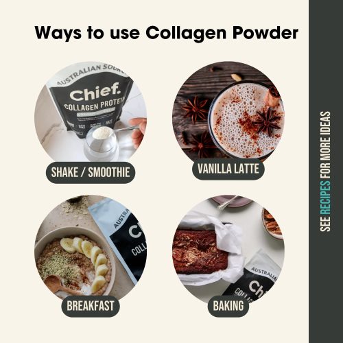 Grass fed Collagen Protein Powder Creamy Vanilla 30 serves Chief Nutrition 33062443