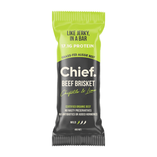 Organic Beef Bars Chipotle Lime 12 bars Chief Nutrition 33085667