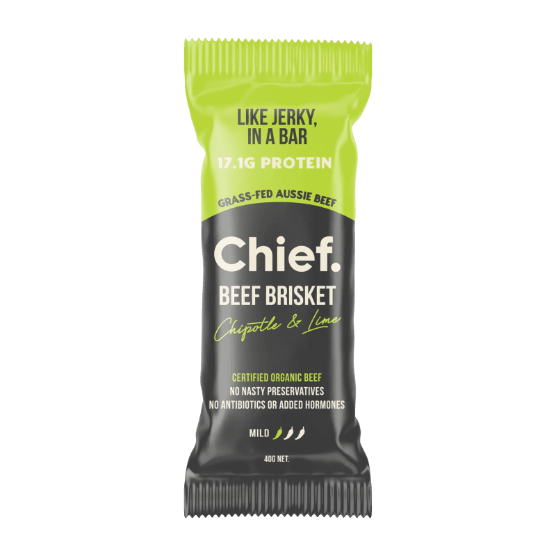 Organic Beef Bars Chipotle Lime 12 bars Chief Nutrition 33085667