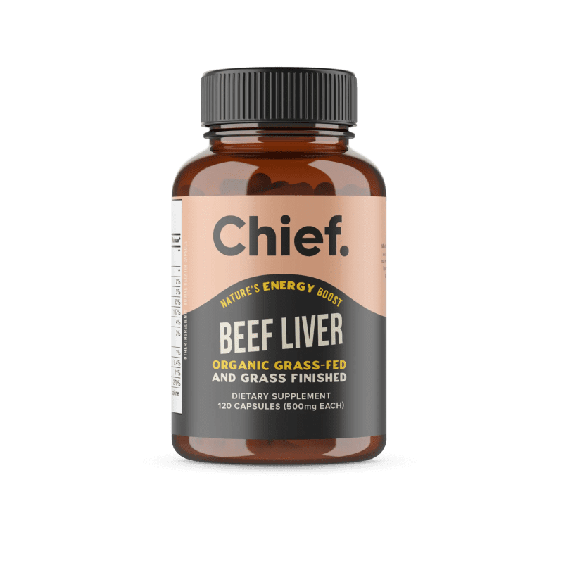 Organic Beef Liver Supplement 120 Capsules Chief Nutrition 33097987