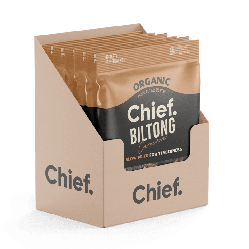 Organic Biltong Carnivore 6 x 90g bags Chief Nutrition 33074852