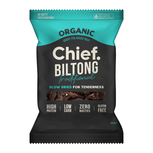 Organic Biltong Traditional 6 x 90g bags Chief Nutrition 33037444